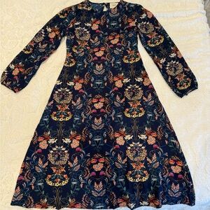 I. Madeline Medium Long Sleeve Floral Midi Dress